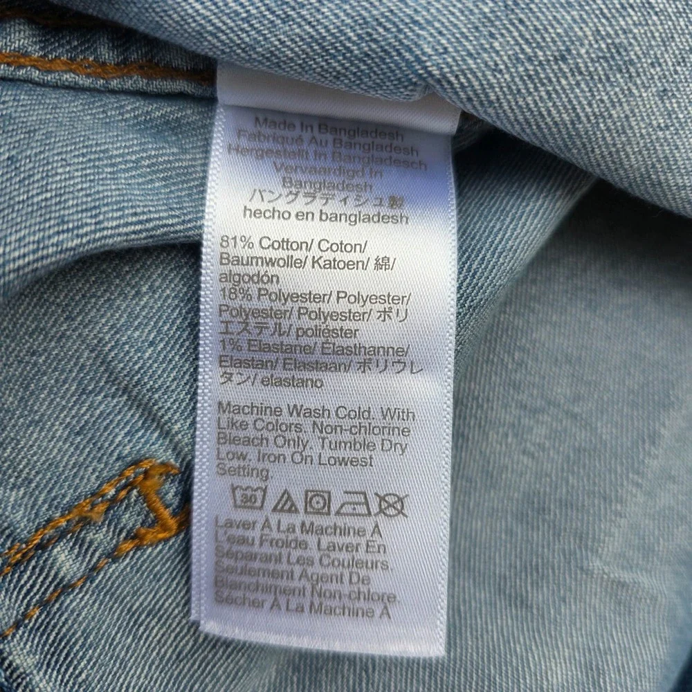 Crewcuts J.Crew Girls 12 Blue Denim Jean Jacket Casual School Camp Classic NWT - Picture 9 of 10